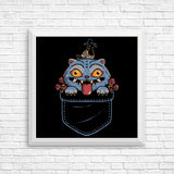 Blue Tiger Pocket - Posters & Prints