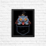 Blue Tiger Pocket - Posters & Prints