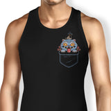 Blue Tiger Pocket - Tank Top