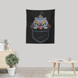 Blue Tiger Pocket - Wall Tapestry