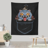 Blue Tiger Pocket - Wall Tapestry