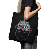 Blue Tiger Pocket - Tote Bag