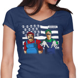 Bombs Over Koopas - Women's V-Neck