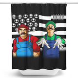 Bombs Over Koopas - Shower Curtain