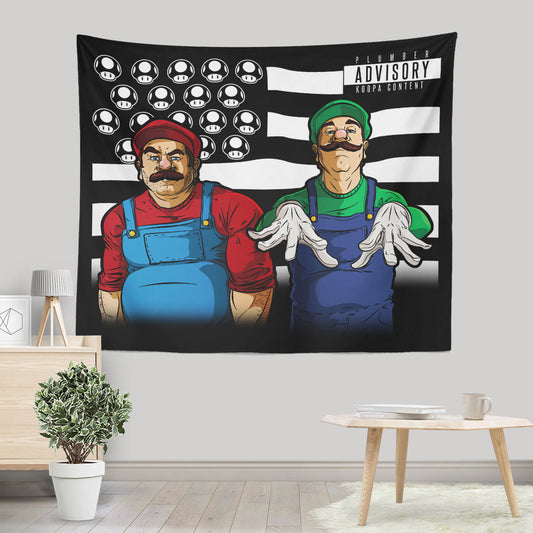 Bombs Over Koopas - Wall Tapestry