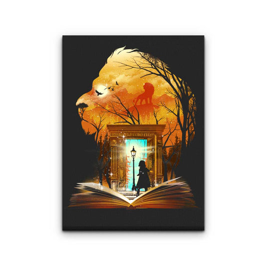 Book of Lions and Witches - Canvas Print