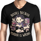 Books Over Murder - Men's V-Neck