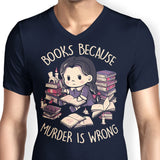 Books Over Murder - Men's V-Neck