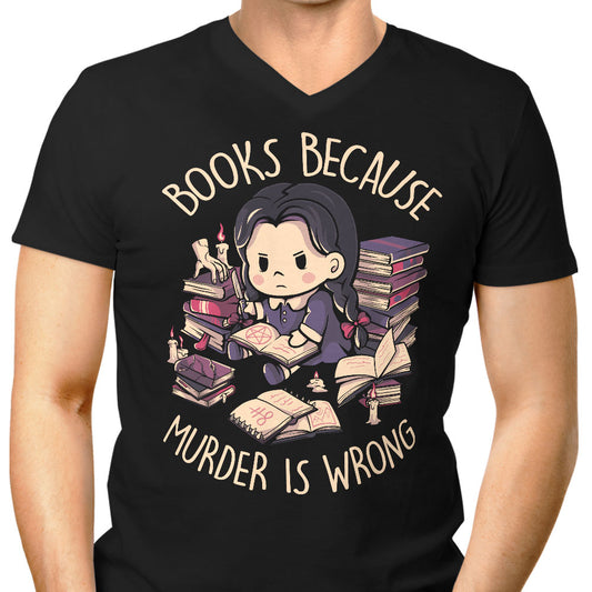 Books Over Murder - Men's V-Neck