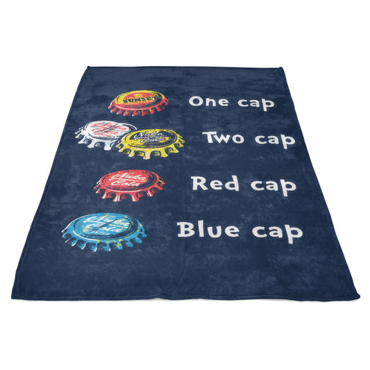 Bottle Cap Fever - Fleece Blanket