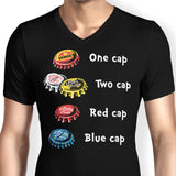 Bottle Cap Fever - Men's V-Neck