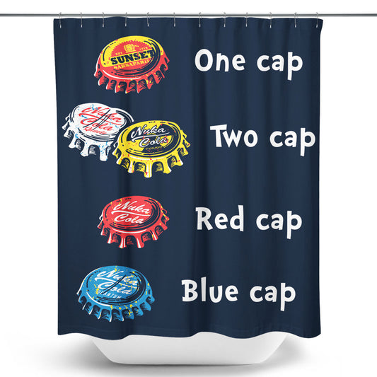 Bottle Cap Fever - Shower Curtain