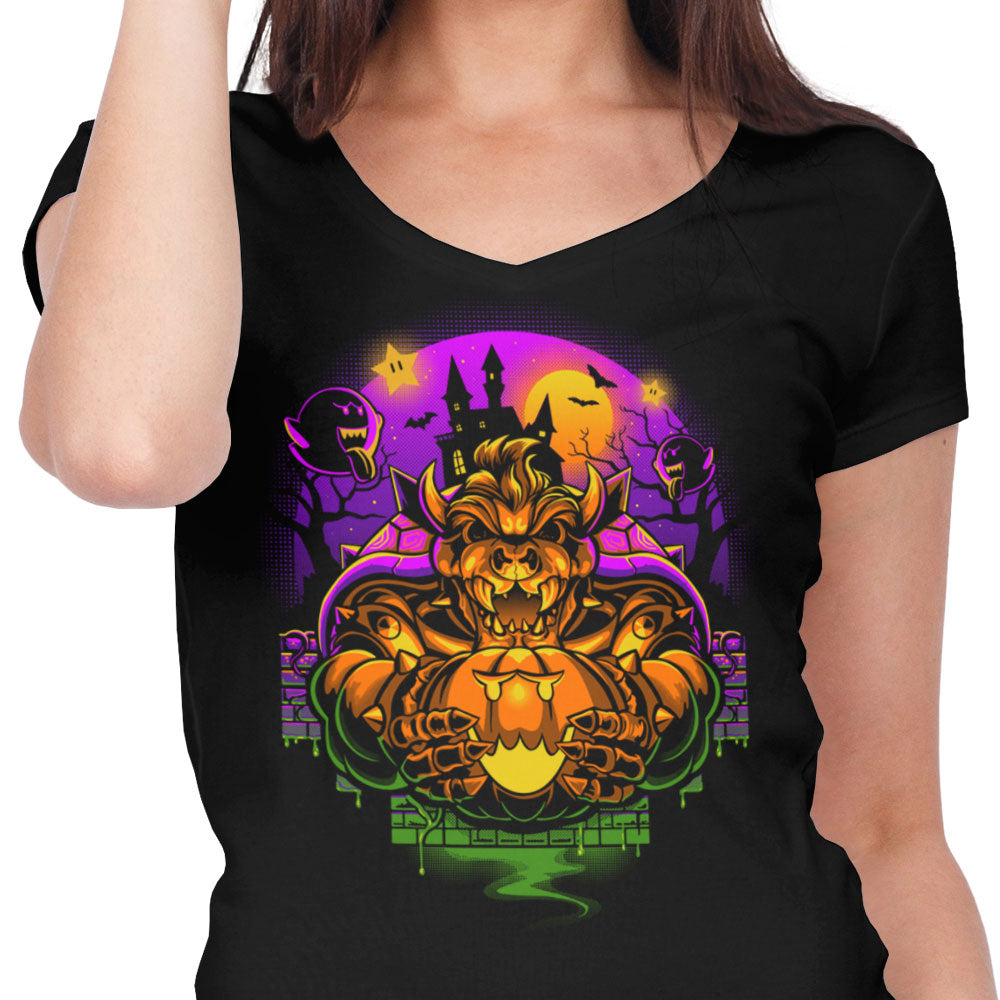 Bowserween - Women's V-Neck