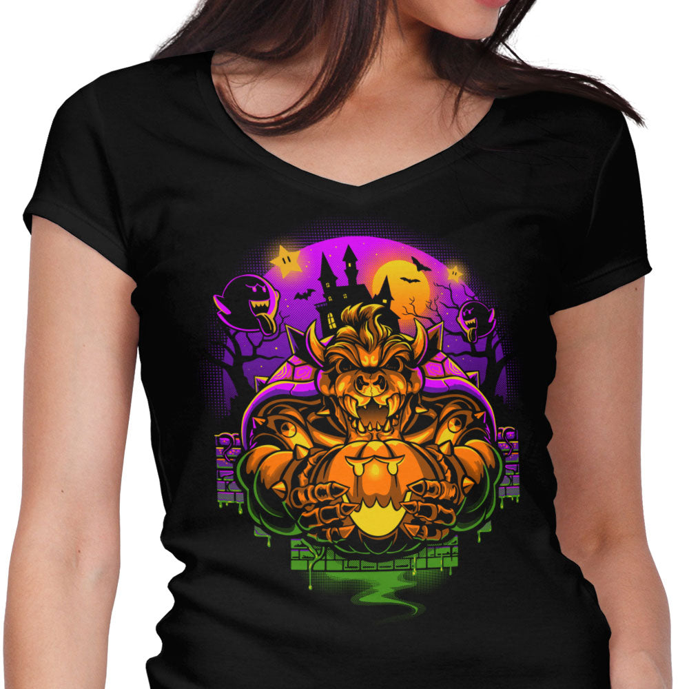 Bowserween - Women's V-Neck