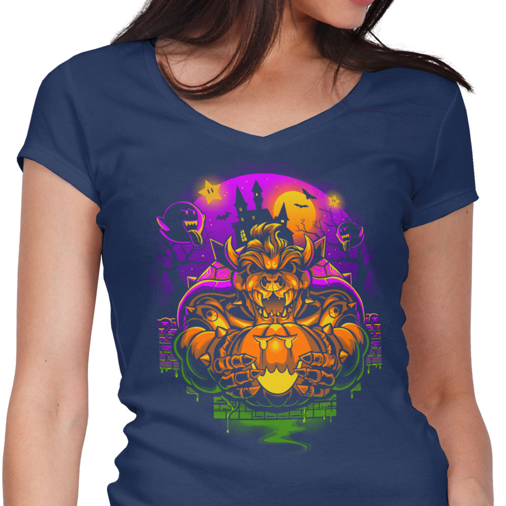Bowserween - Women's V-Neck