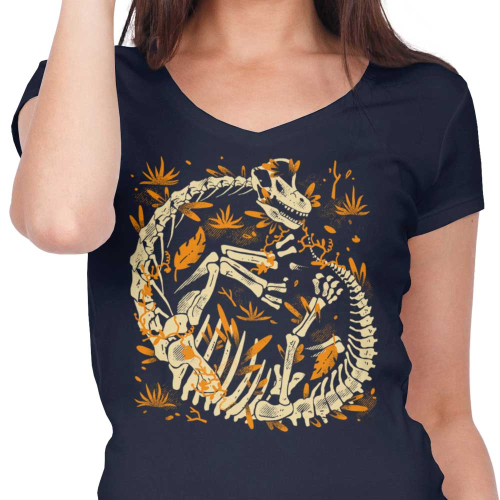 Brachio Fossils - Women's V-Neck