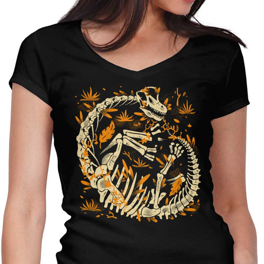 Brachio Fossils - Women's V-Neck