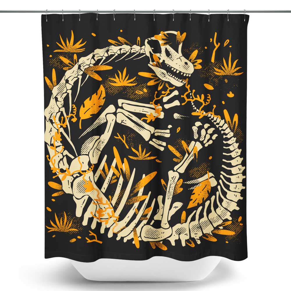Brachio Fossils - Shower Curtain