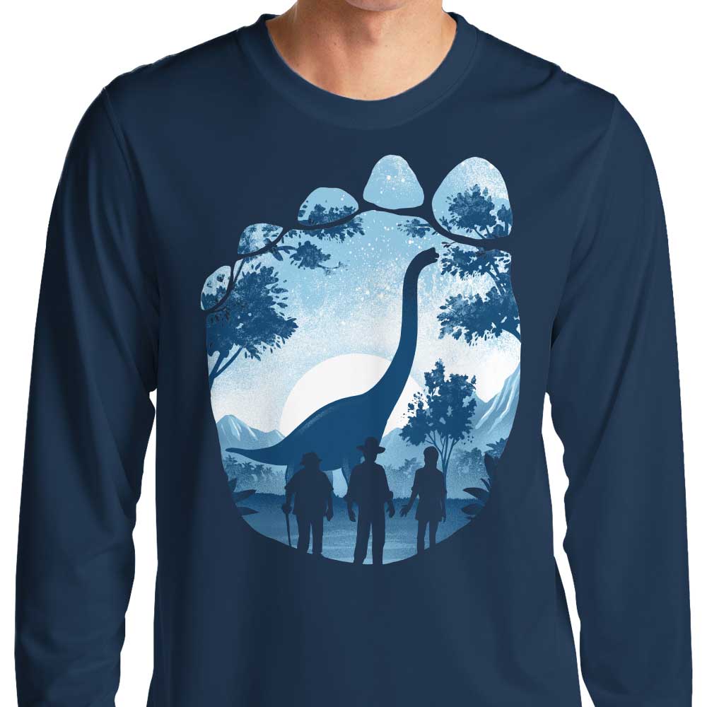 Brachiosaurus Footprint - Long Sleeve T-Shirt