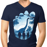 Brachiosaurus Footprint - Men's V-Neck