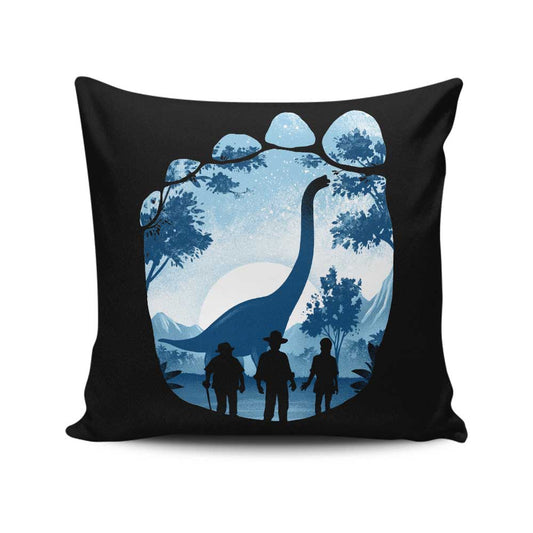 Brachiosaurus Footprint - Throw Pillow