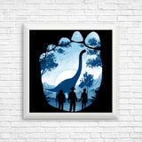 Brachiosaurus Footprint - Posters & Prints