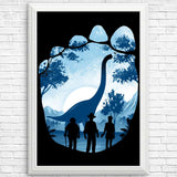 Brachiosaurus Footprint - Posters & Prints