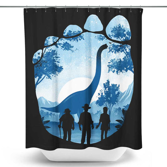 Brachiosaurus Footprint - Shower Curtain