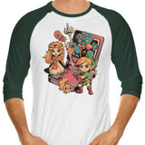 Brave Game Boy - 3/4 Sleeve Raglan T-Shirt