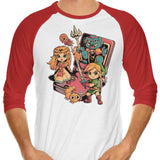 Brave Game Boy - 3/4 Sleeve Raglan T-Shirt