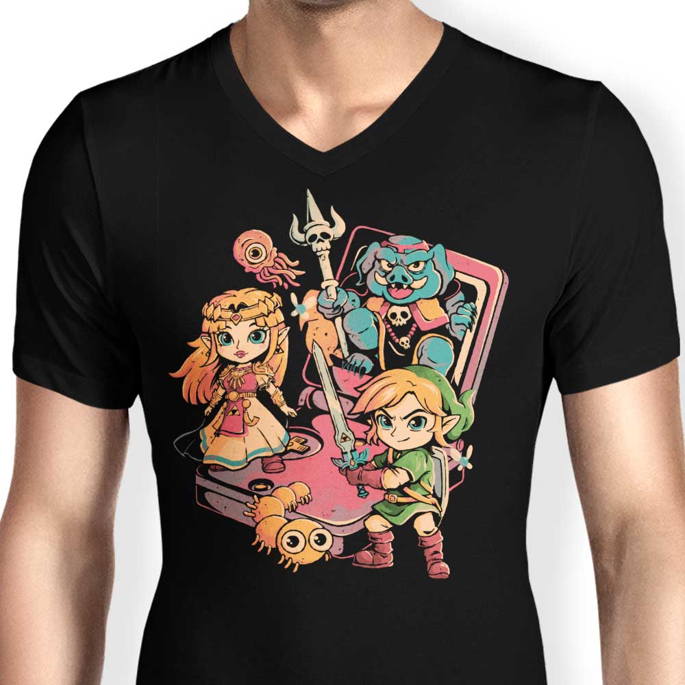Brave Game Boy - Men's V-Neck