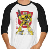 Bumble Sumi-e - 3/4 Sleeve Raglan T-Shirt