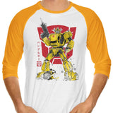 Bumble Sumi-e - 3/4 Sleeve Raglan T-Shirt