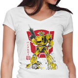 Bumble Sumi-e - Women's V-Neck