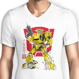 Bumble Sumi-e - Men's V-Neck