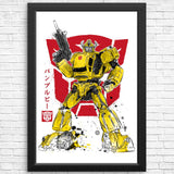 Bumble Sumi-e - Posters & Prints