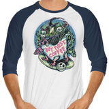 But First Coffee - 3/4 Sleeve Raglan T-Shirt