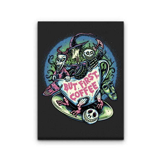 But First Coffee - Canvas Print