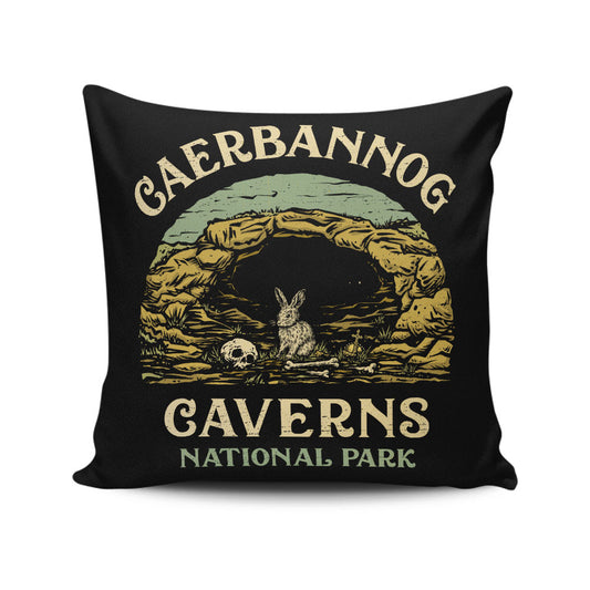 Caerbannog Caverns National Park - Throw Pillow