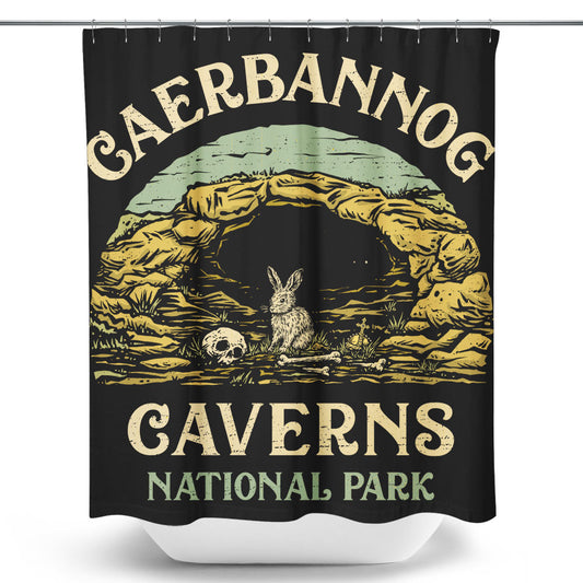 Caerbannog Caverns National Park - Shower Curtain