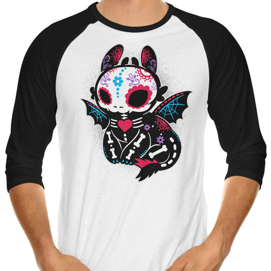 Calavera Fury - 3/4 Sleeve Raglan T-Shirt