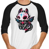 Calavera Fury - 3/4 Sleeve Raglan T-Shirt