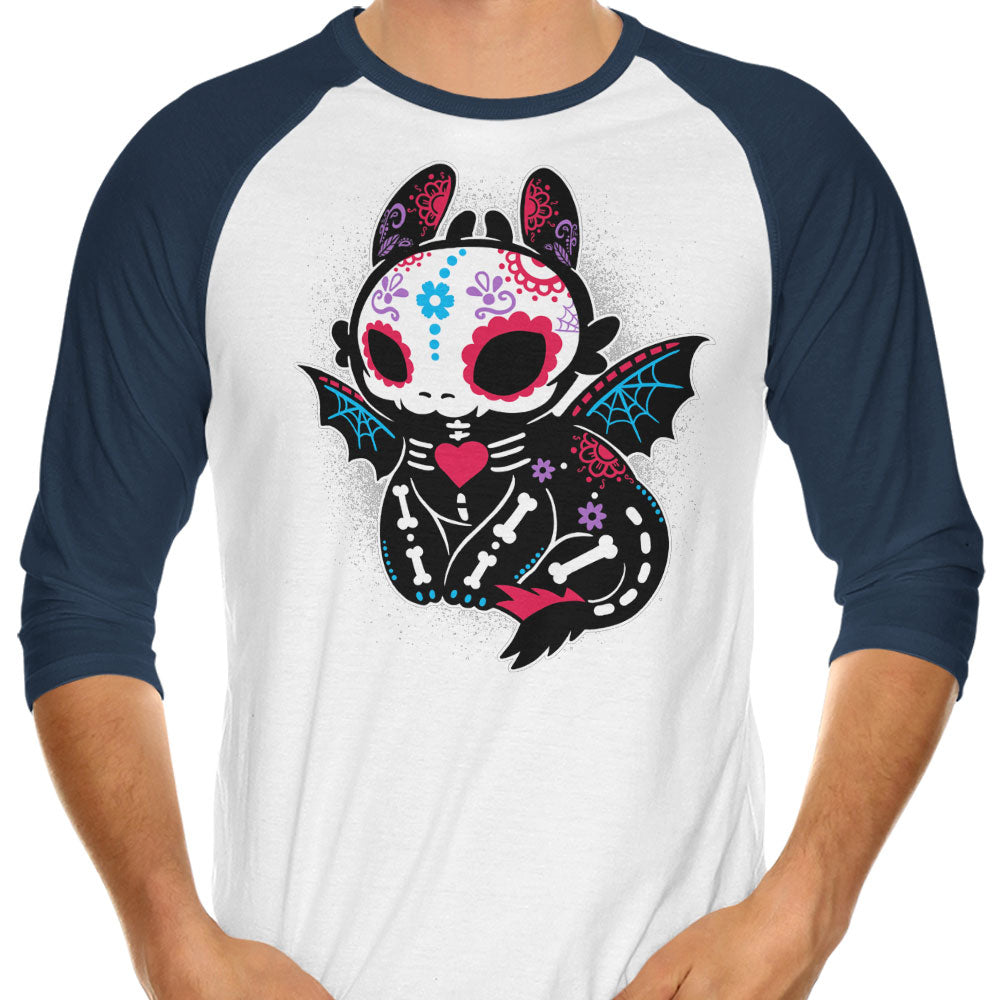 Calavera Fury - 3/4 Sleeve Raglan T-Shirt
