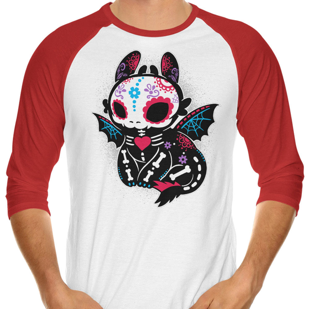 Calavera Fury - 3/4 Sleeve Raglan T-Shirt