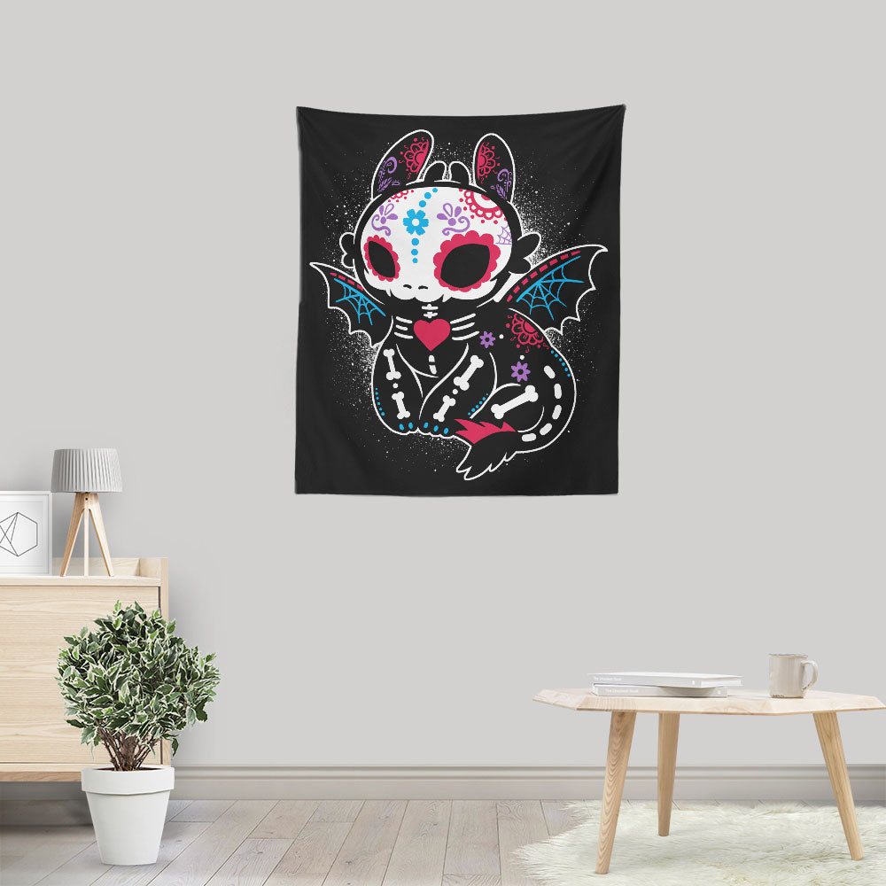 Calavera Fury - Wall Tapestry