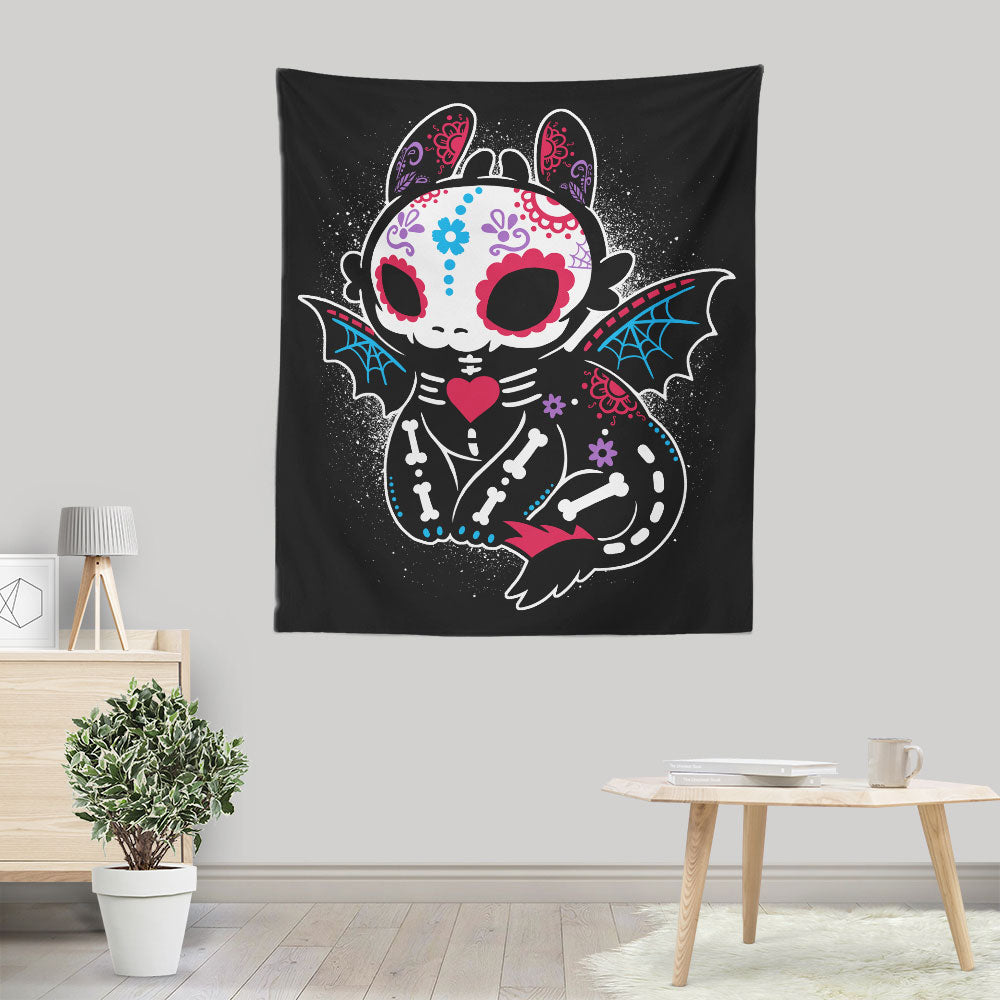 Calavera Fury - Wall Tapestry