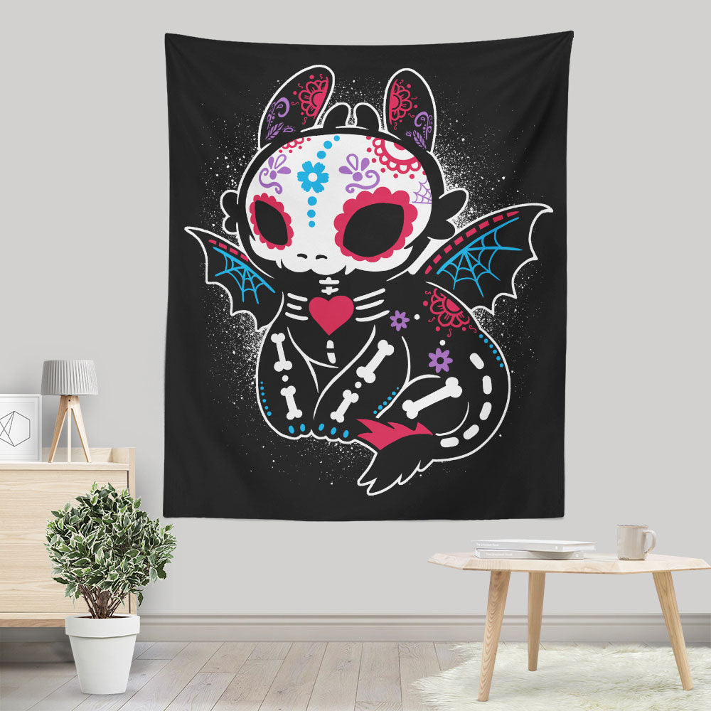 Calavera Fury - Wall Tapestry