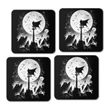 Caped Silhouette - Coasters