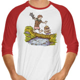 Carl and the Princess - 3/4 Sleeve Raglan T-Shirt