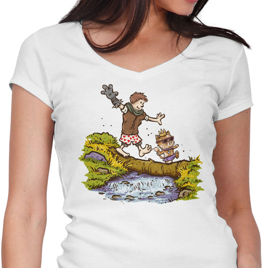 Carl and the Princess - Women's V-Neck